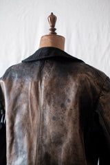 [~ 20's] แจ็คเก็ตหนัง le Corbusier French Vintage "Adolphe Lafont"