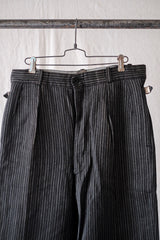 [~ 50's] Pantalon de travail à rayures en coton vintage français