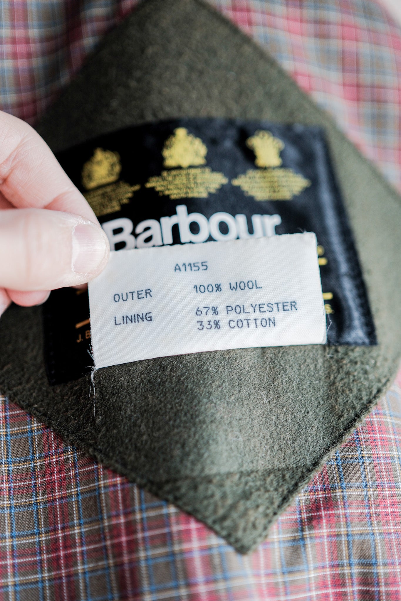 【~90's】Vintage Barbour "LODEN JACKET" 3 Crest Size.42