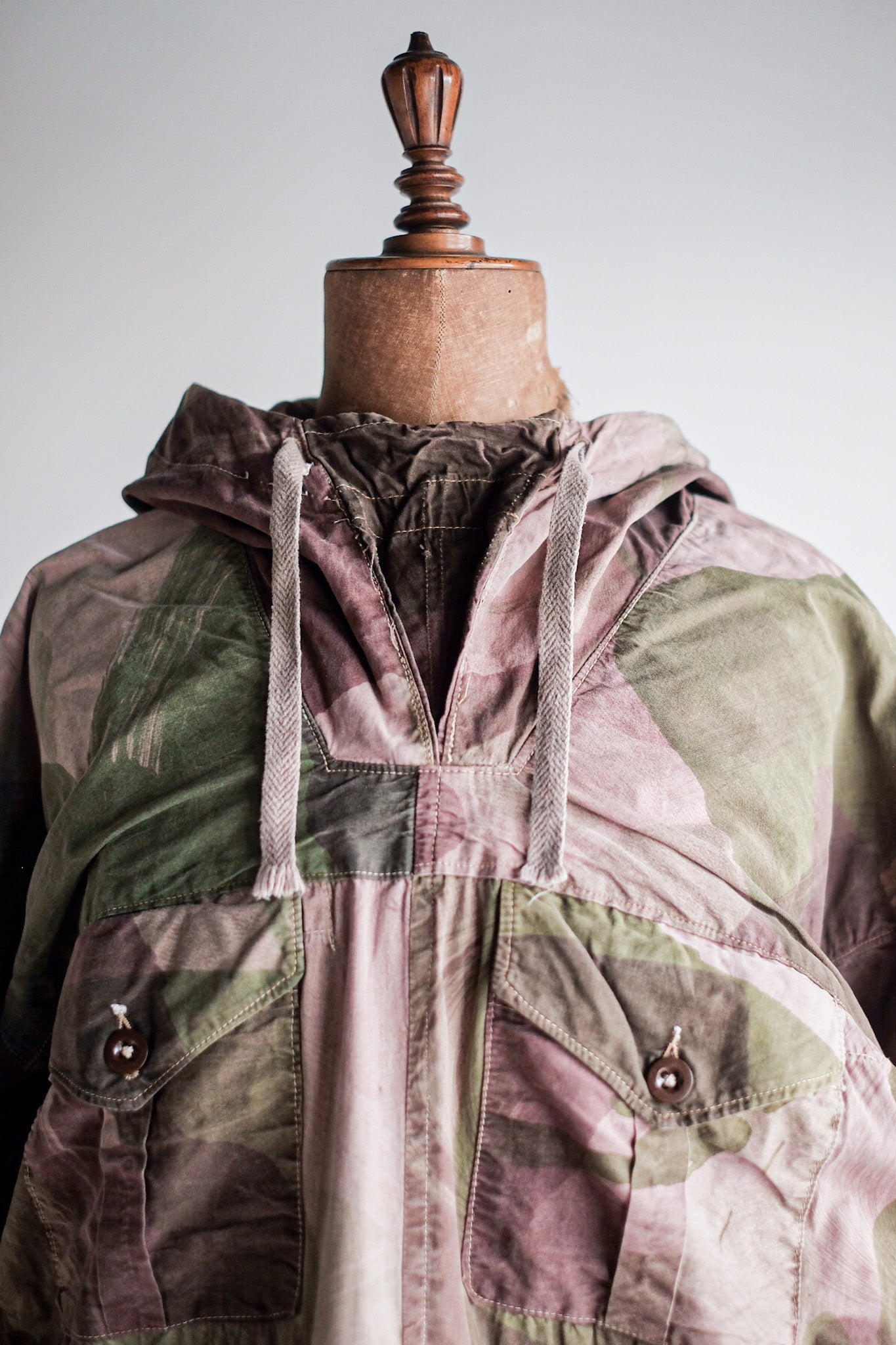 40's] BRITISH ARMY SAS CAMOUFLAGED WINDPROOF SMOCK SIZE.7 