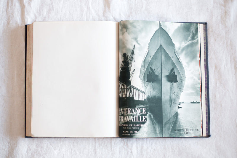 [~ 30's] French Vintage "La France Travaille" ⅰ & ⅱตั้งค่า