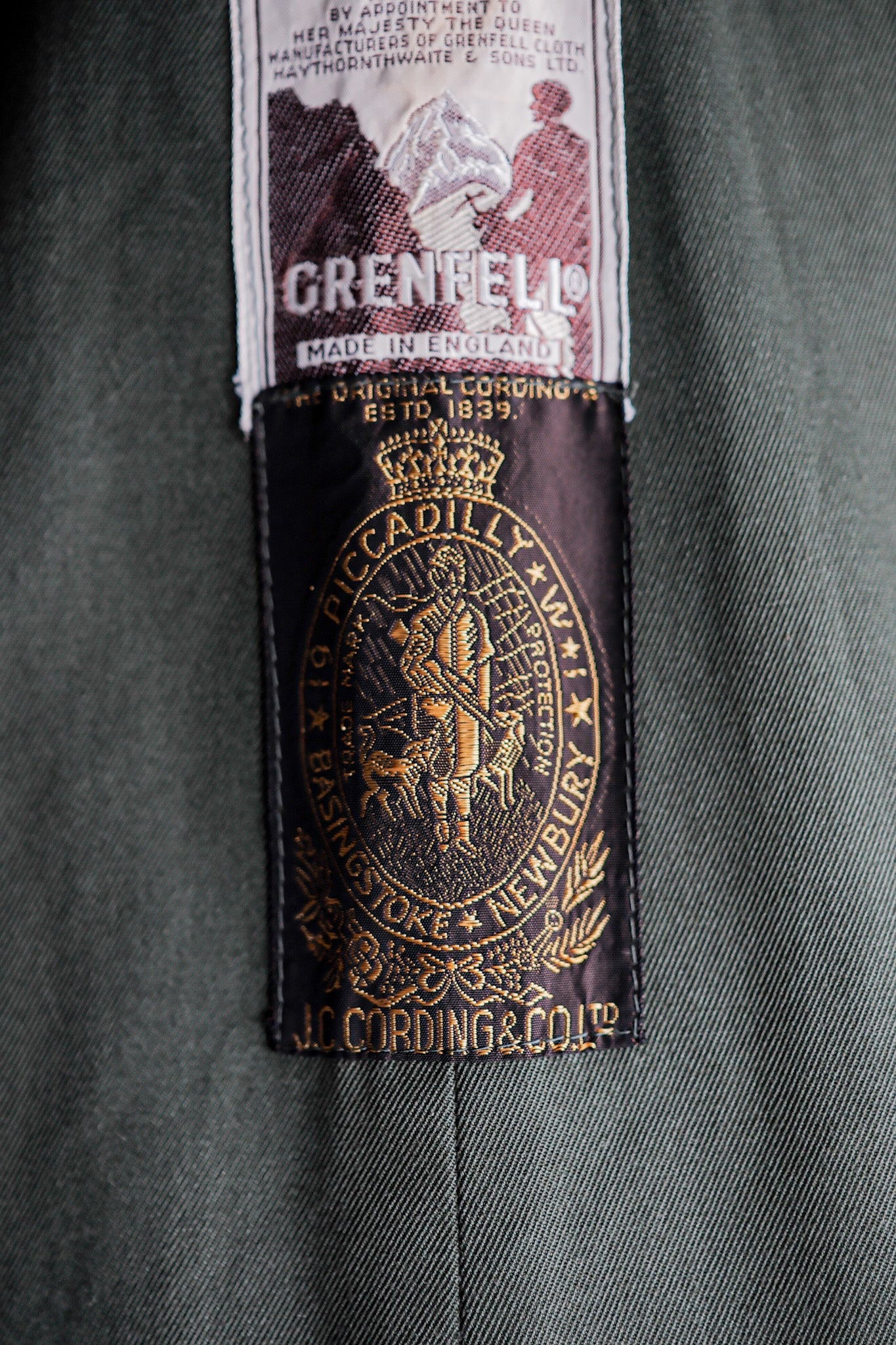 [〜60年代]復古grenfell戶外半外套“山地標籤”“ JC.Cordings＆Co.ltd除了注意