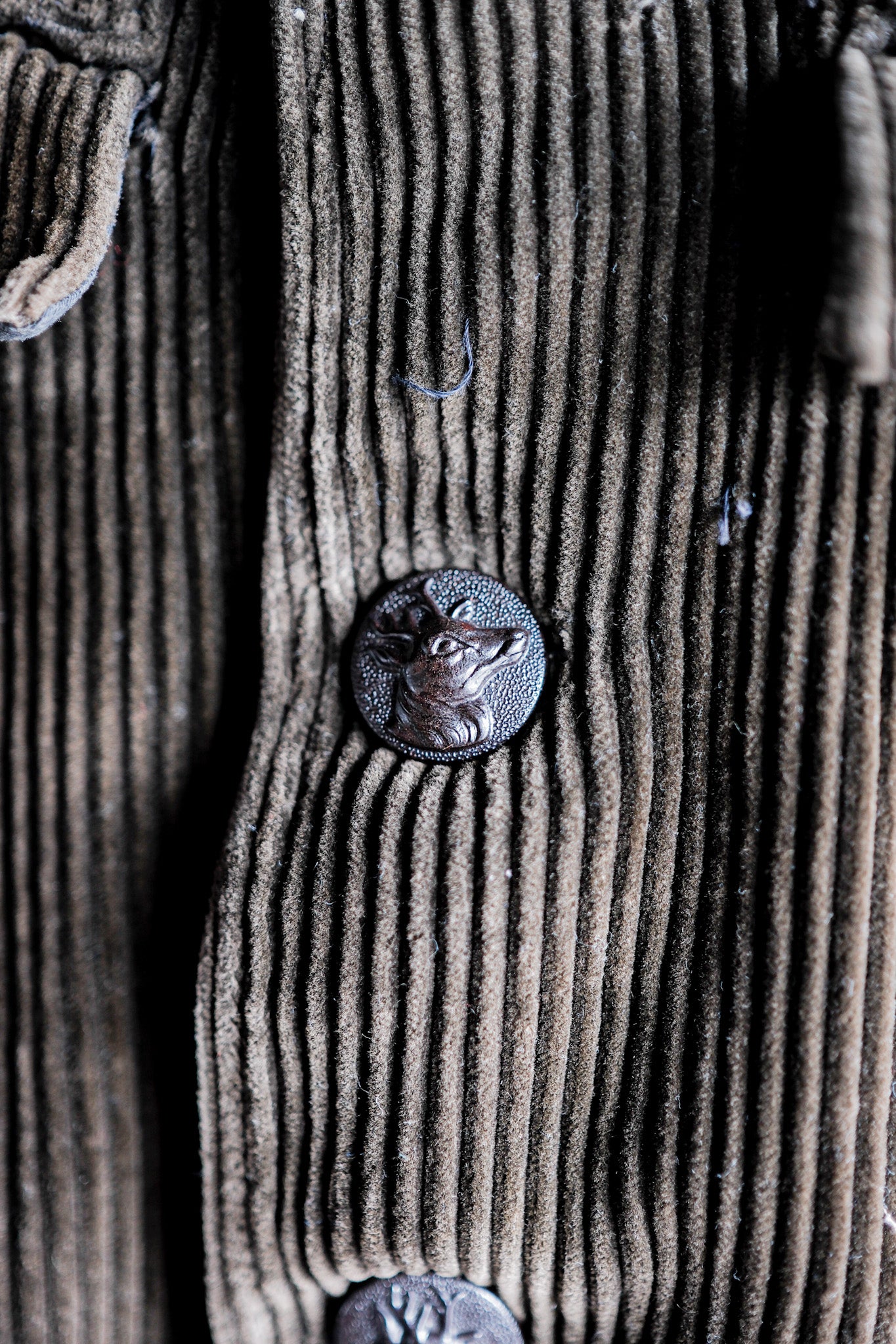 [~ 40's] French Vintage Brown Corduroy Hunting Jacket