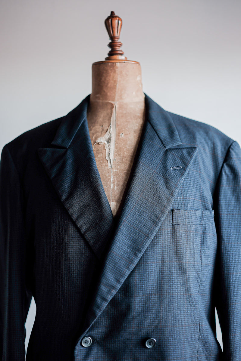 40's】French Vintage Double Breasted Suits Set Up 