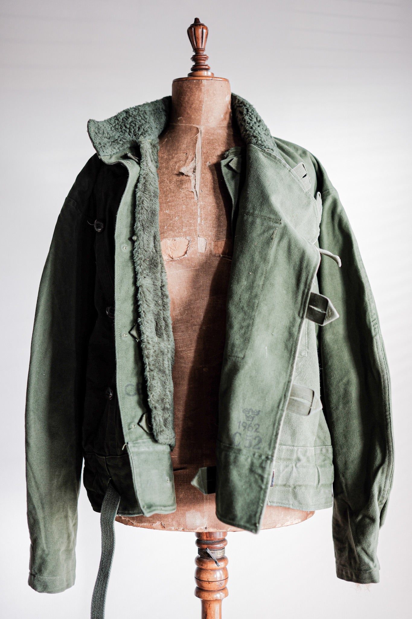 ［~60's］Swedish Army Dispatch Rider Motorcycle Jacket With Liner Size.C52
