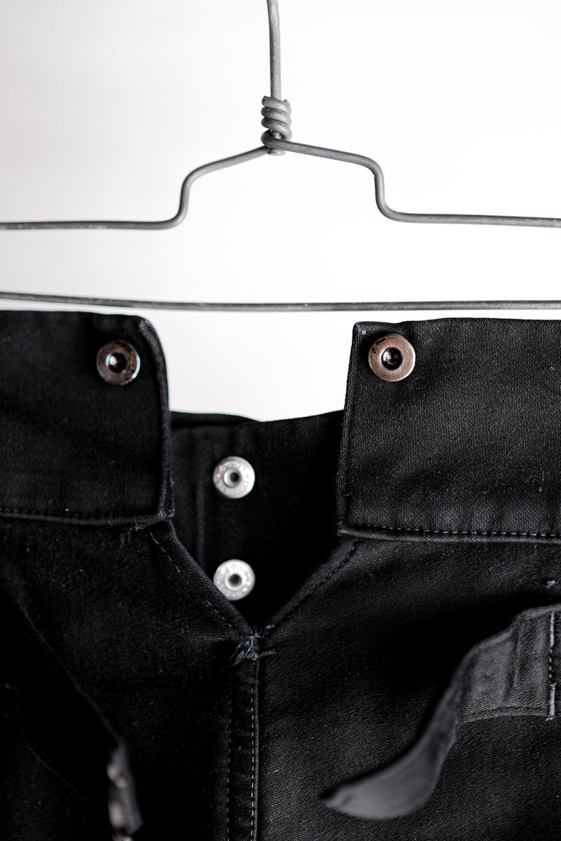 【~50's】French Vintage Black Moleskin Work Pants "Adolphe Lafont"