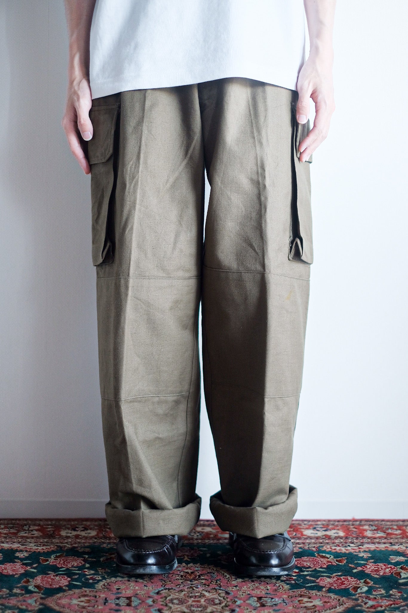 ［~50's］French Army M47 Field Trousers Size.45 "Dead Stock"