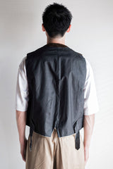 【~40's】French Vintage Brown Corduroy Work Gilet "Dead Stock"