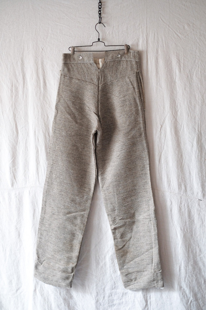 【~20's】French Army WWI Cotton Wool Pants