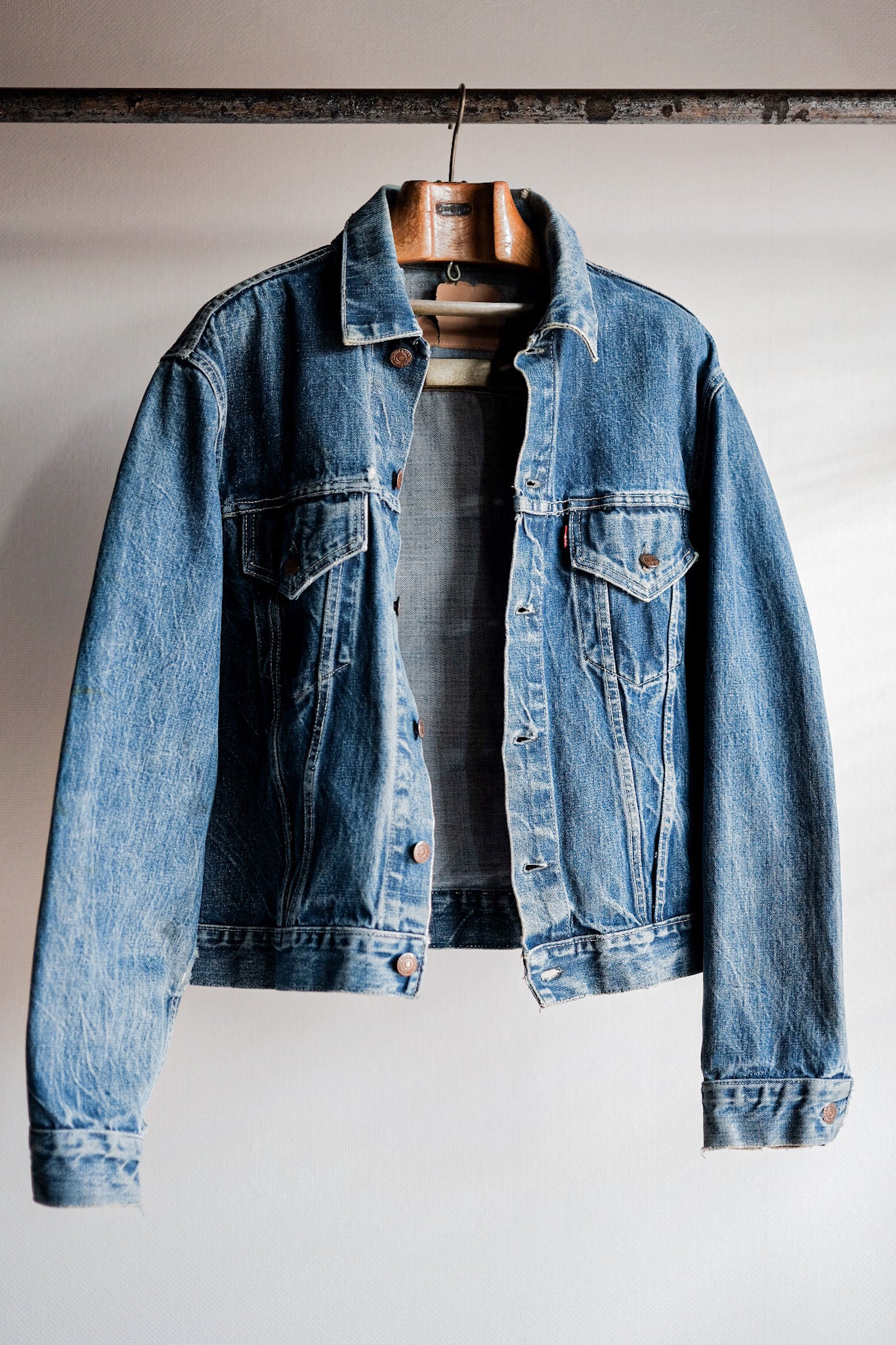 ［~60's］Vintage Levi's 557 Denim Jacket "Big E"