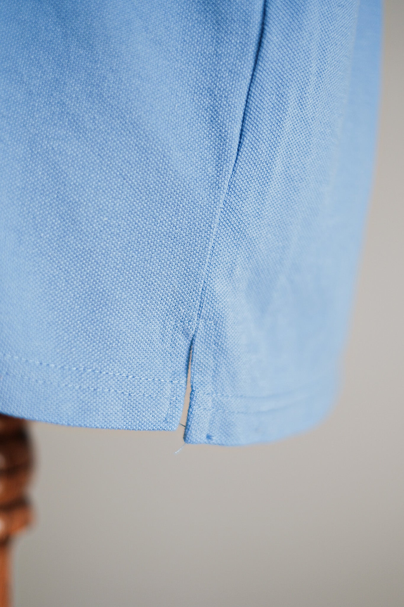 [〜90年代]顏色的lacoste s/s polo襯衫尺寸。7“淺藍色”