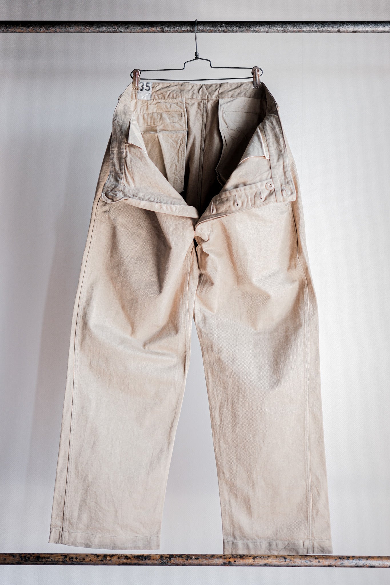 【~60's】French Army M52 Chino Trousers Size.35