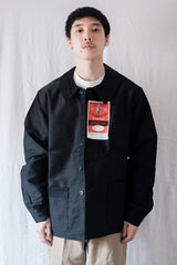 【~50's】French Vintage Black Moleskin Work Jacket "Dead Stock"