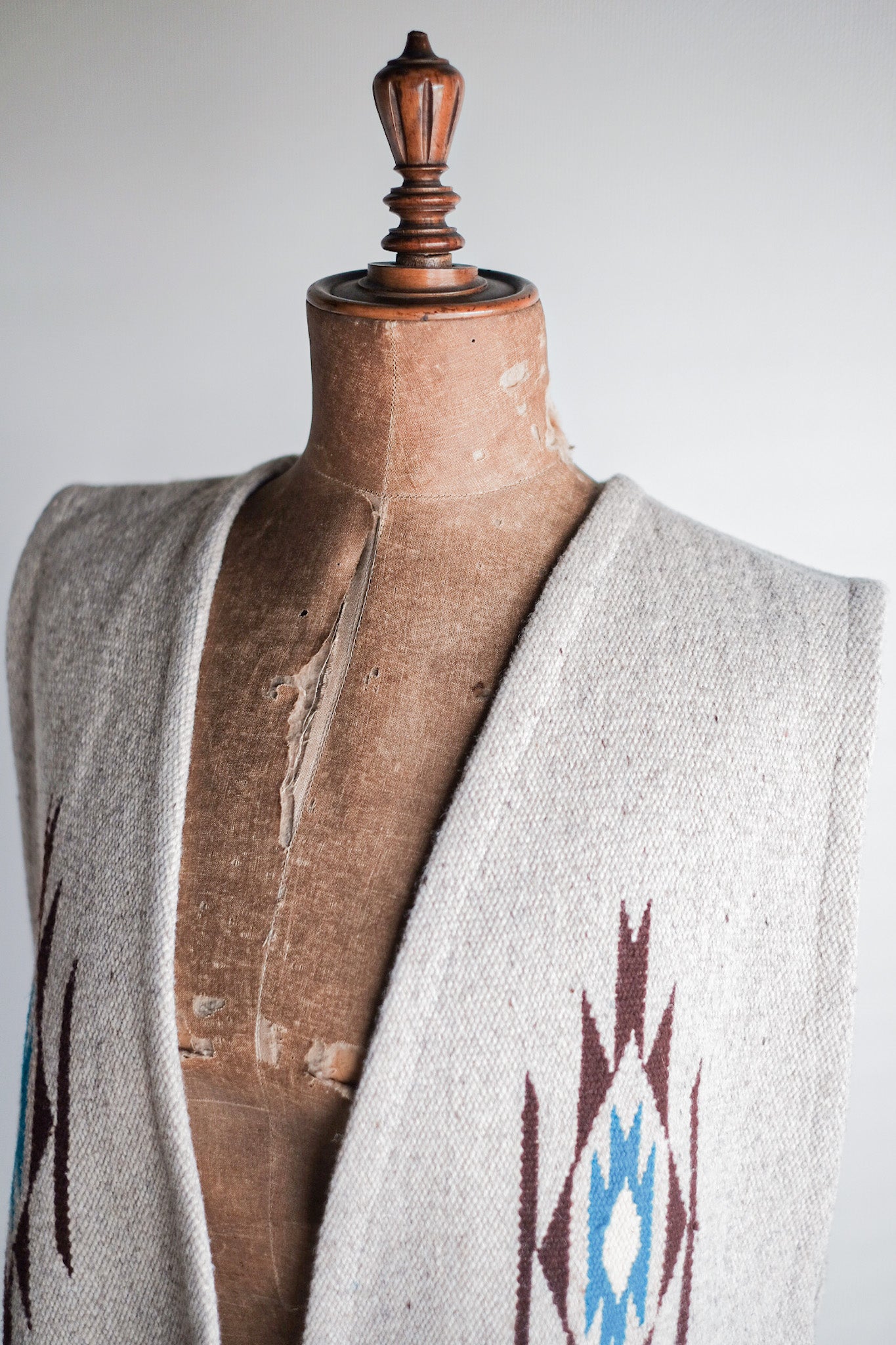 [〜40年代]老式奧爾特加的chimayo羊毛背心
