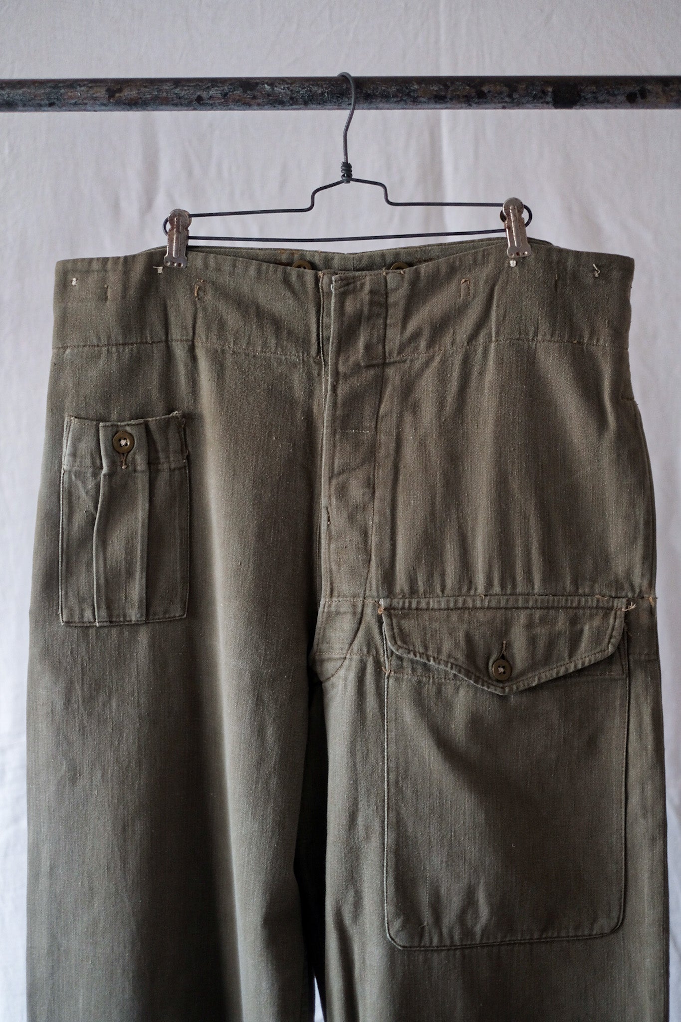 [~ 50's] British Army Green Denim Battledress Trousers