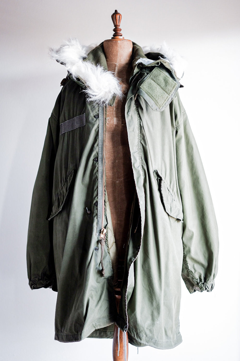 【~80's】U.S.ARMY M-65 Fishtail Parka Size.MEDIUM "Full Set"
