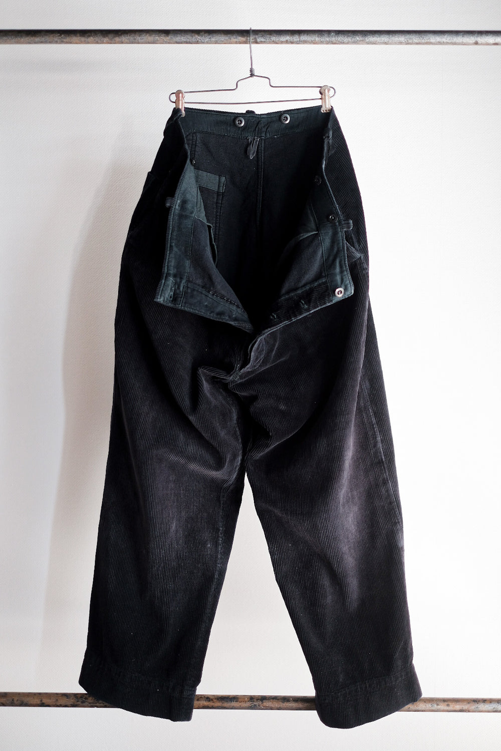 【~50's】German Vintage Black Corduroy Trousers
