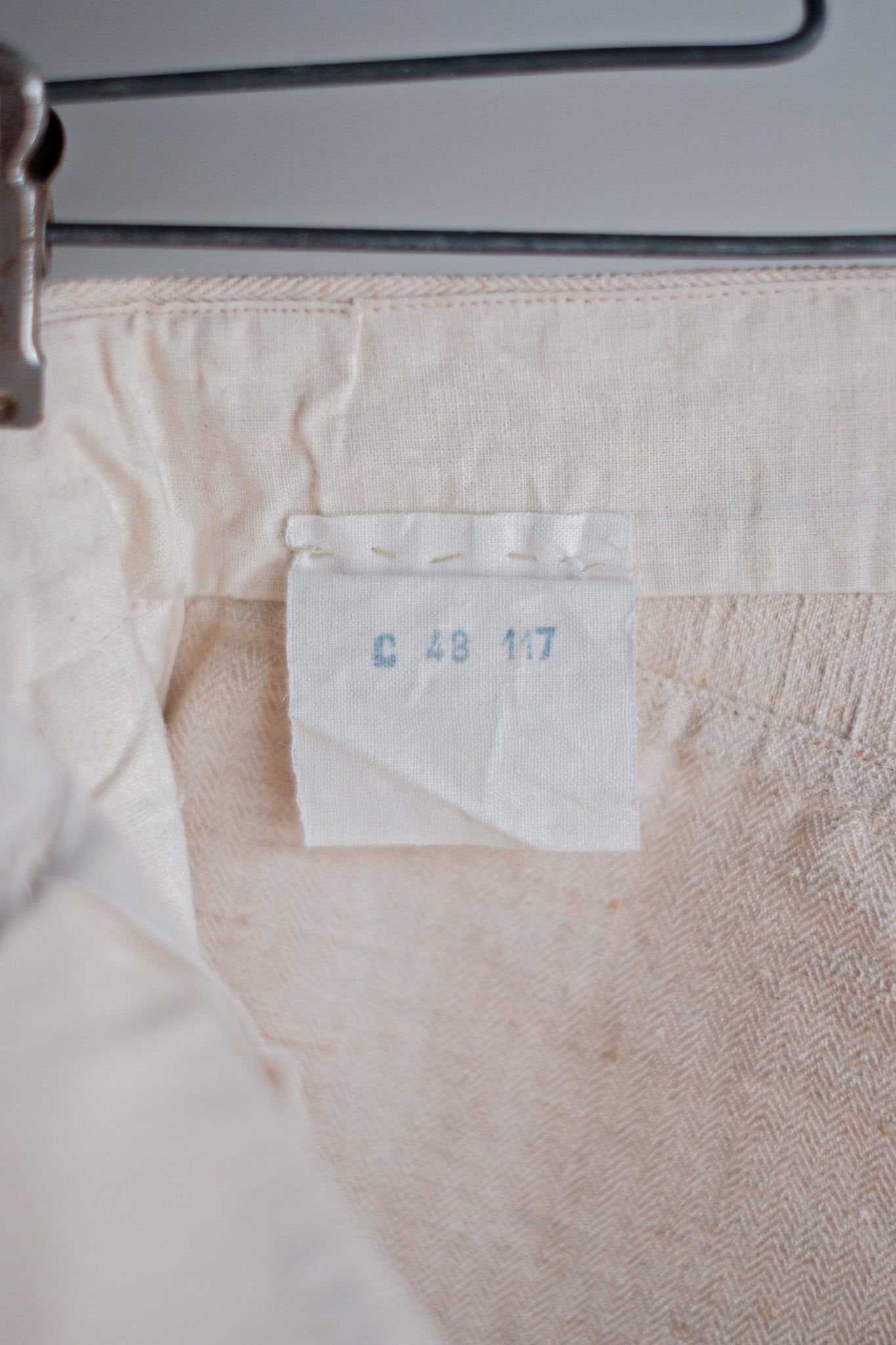 ［~30's］French Army Bourgeron HBT Linen Pant "Dead Stock"