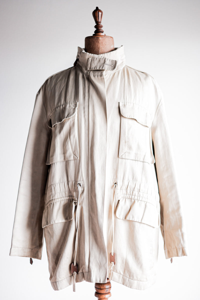 【~00's】Old Hermès Paris Linen Jacket by Martin Margiela Size.42