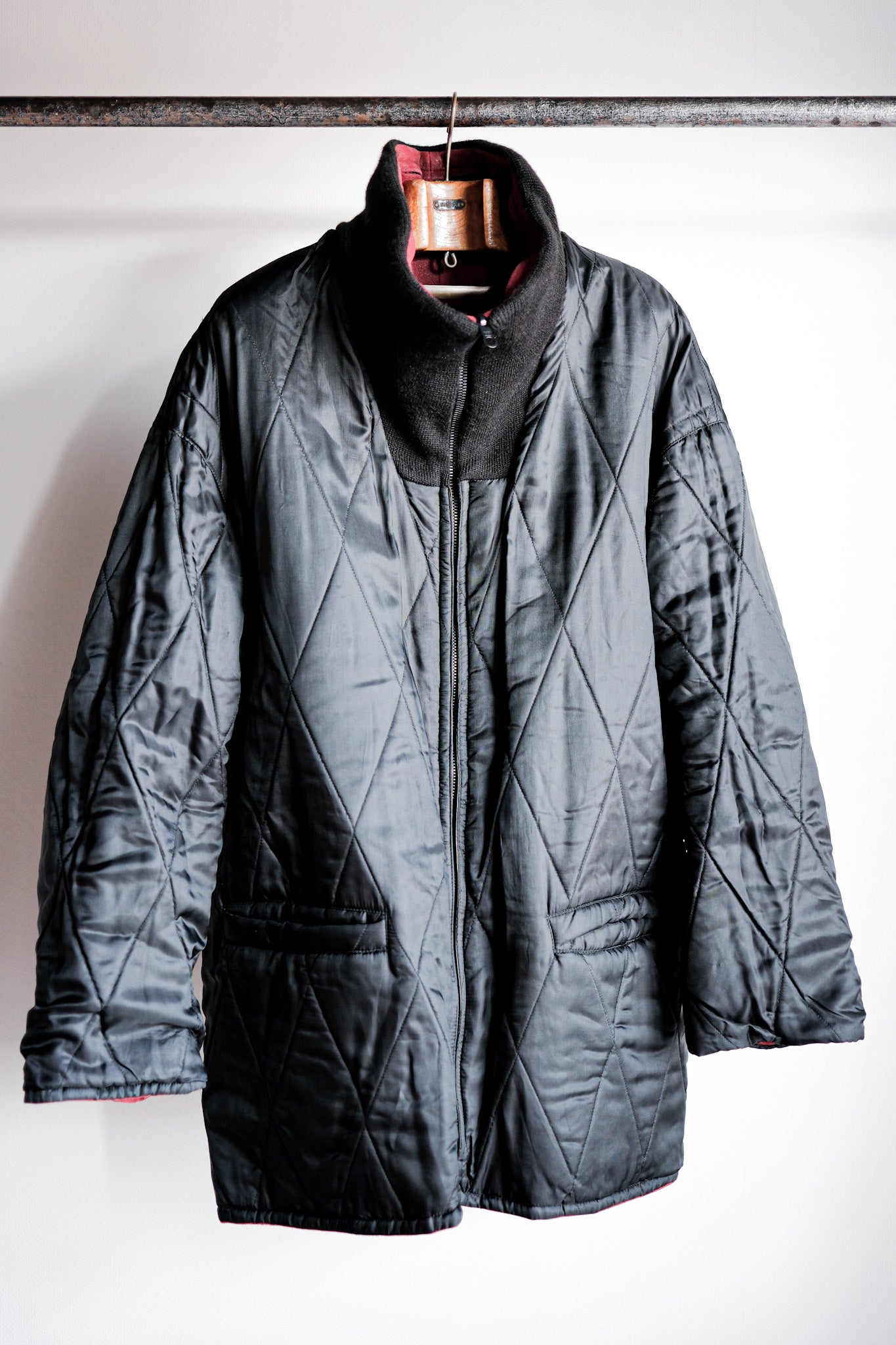 ［~90's］Old SERAPHIN Leather Reverseable Jacket Size.50