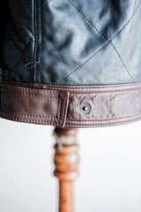 [~ 70's] Old Marcel Lassance Leather Bomber Jacket Size.52