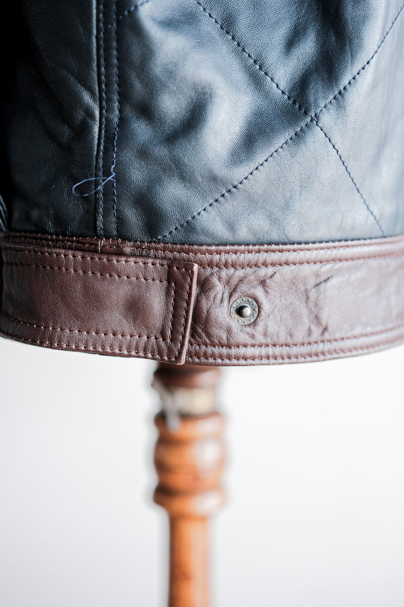 [~ 70's] Old Marcel Lassance Leather Bomber Jacket Size.52