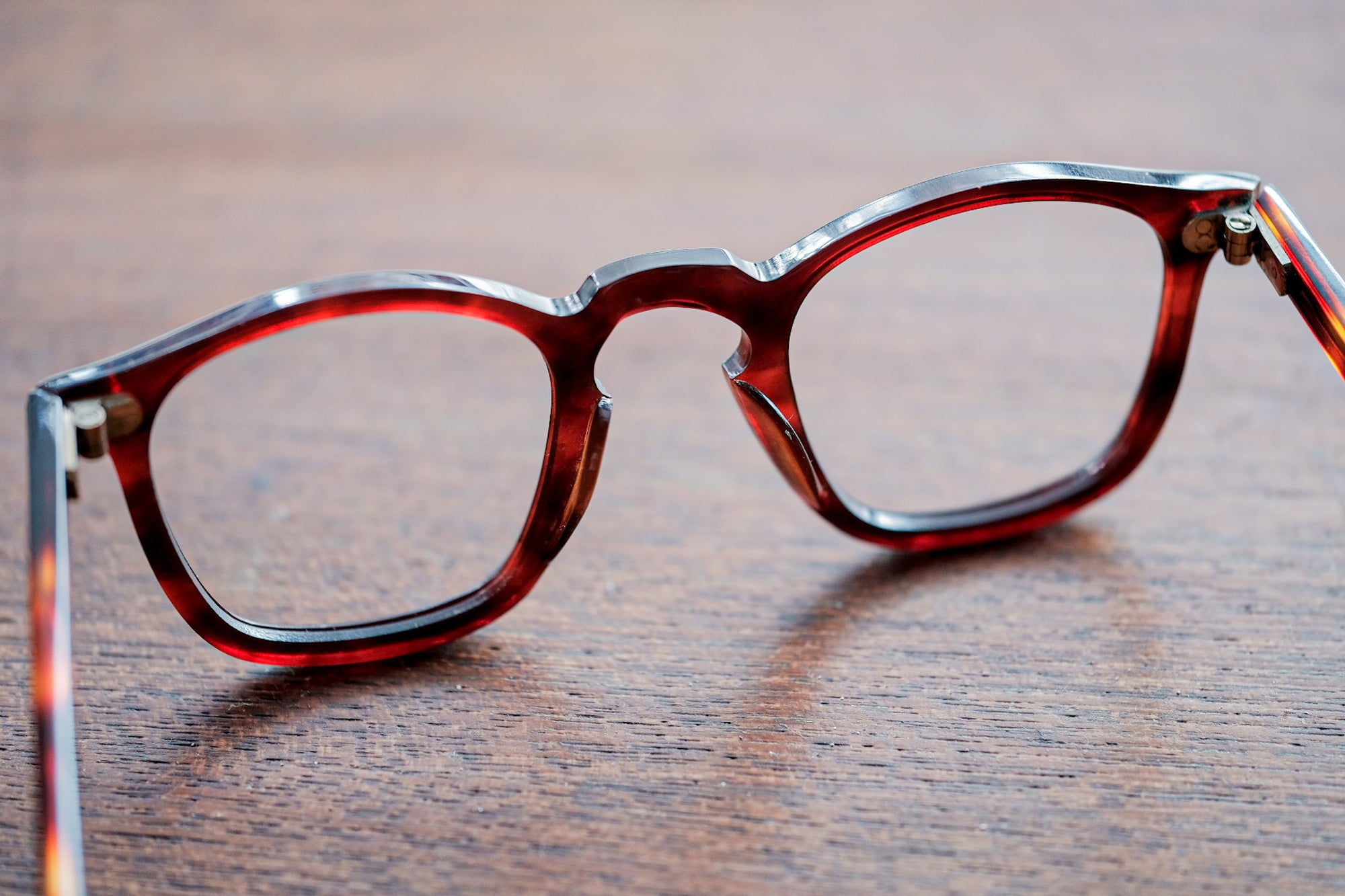 ［~50’s］French Vintage Amber Parisian Frame “Dead Stock”