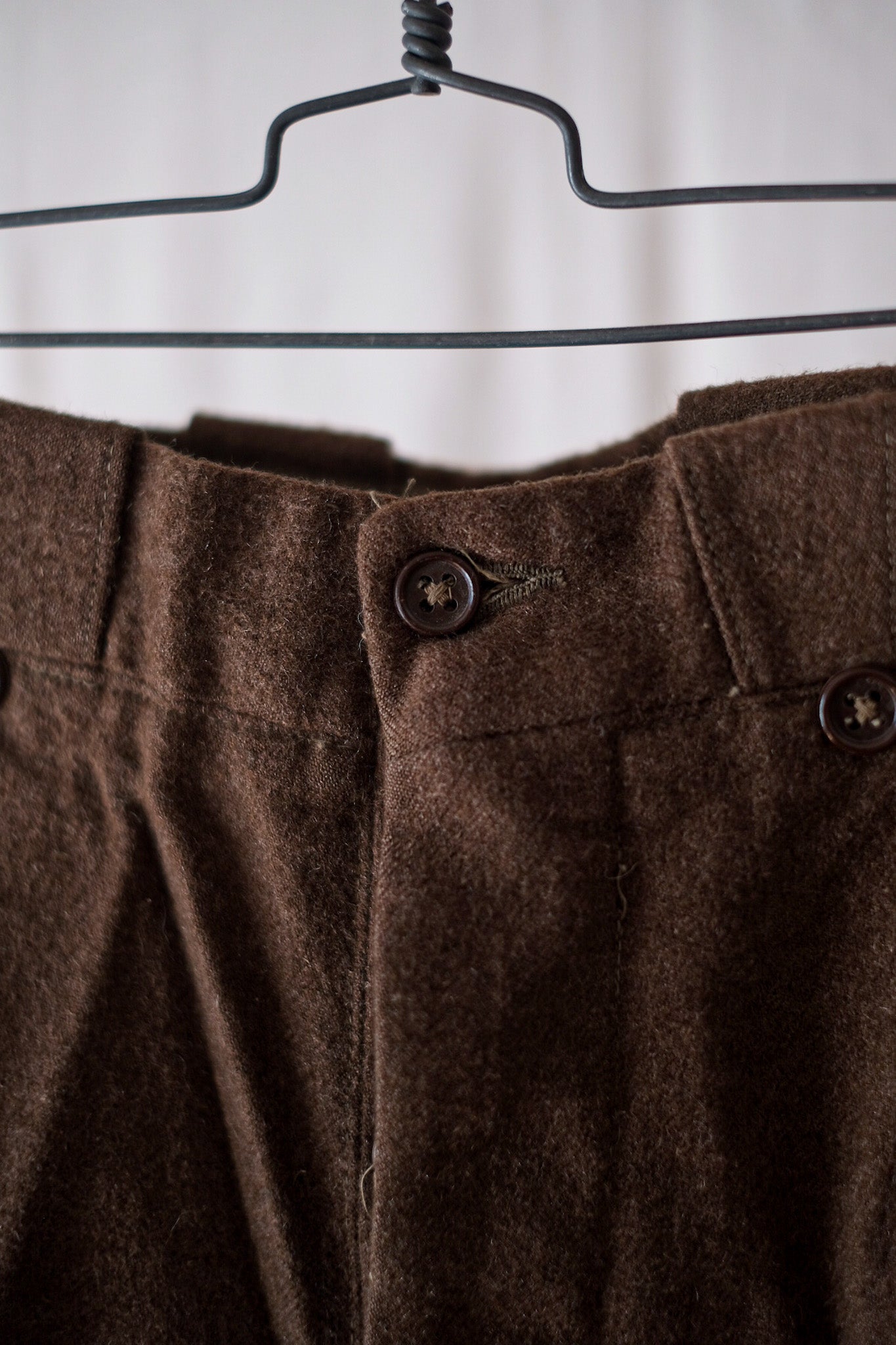 [~ 50's] French Army Brown Wool Pants