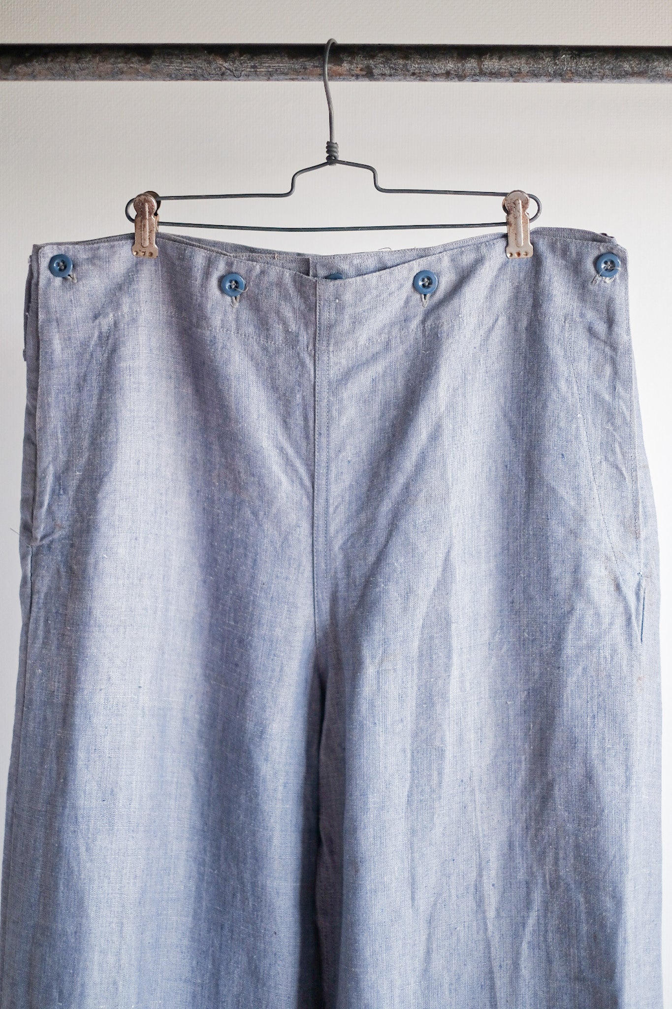 ［~50's］French Navy Ramie Linen Sailor Pant