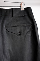 【~40's】French Vintage Black Wool Trousers