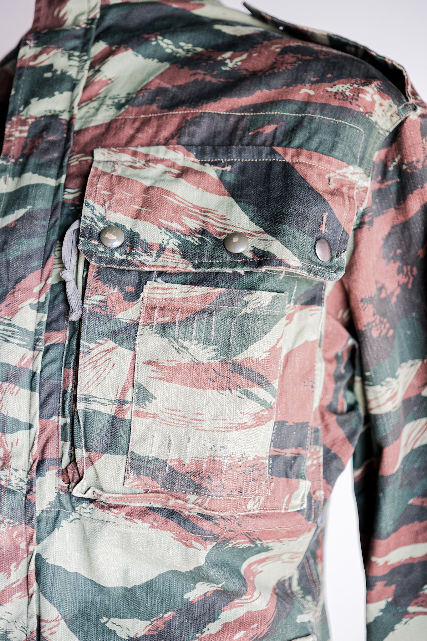 【~60's】French Army TAP47/56 Lizard Camo Paratrooper Jacket