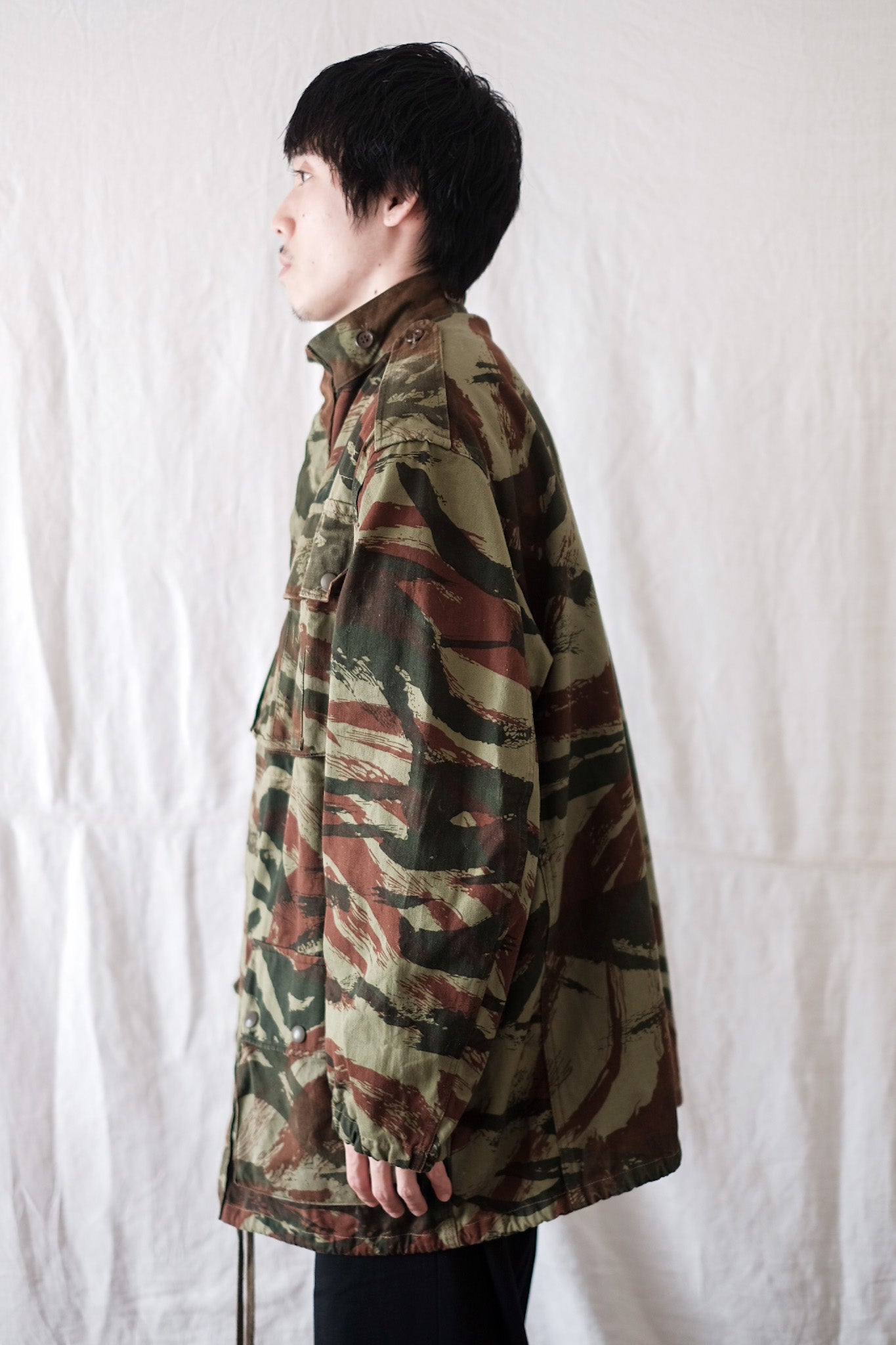 60's] French Army Lizard Camo Paratrooper Jacket