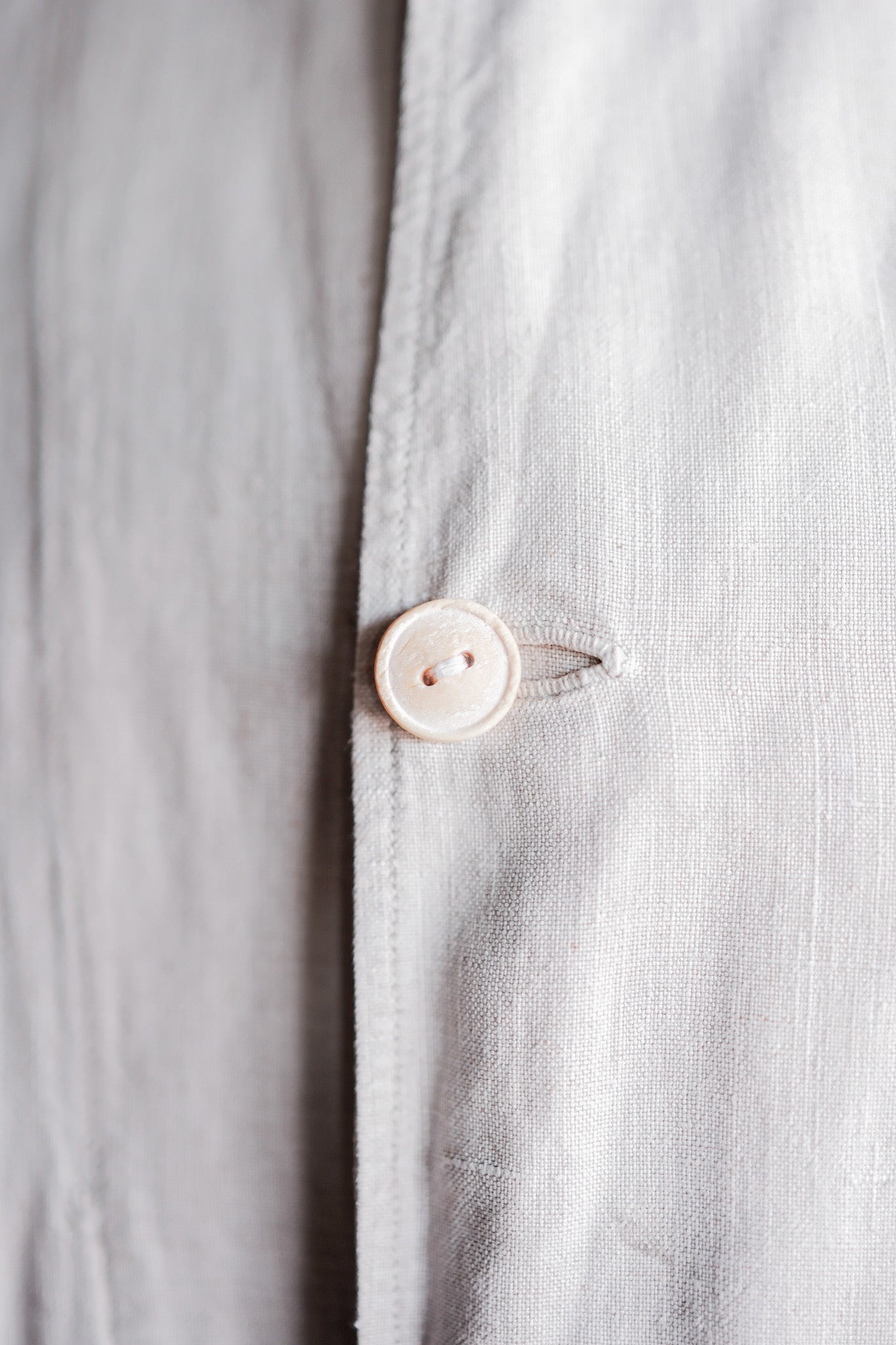 ［~30's］French Vintage Linen Coat "Belle Jardiniere"