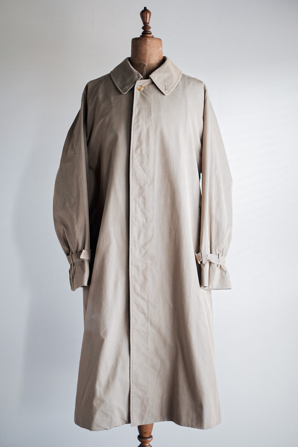 【~80's】Vintage Burberry's Single Raglan Rider Coat C100