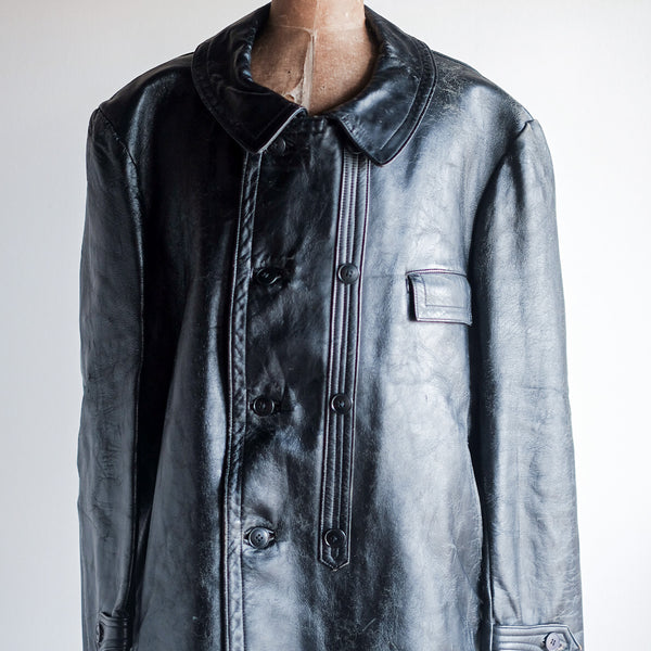 60's] French Vintage Le Corbusier Leather Work Jacket – VIEUX ET