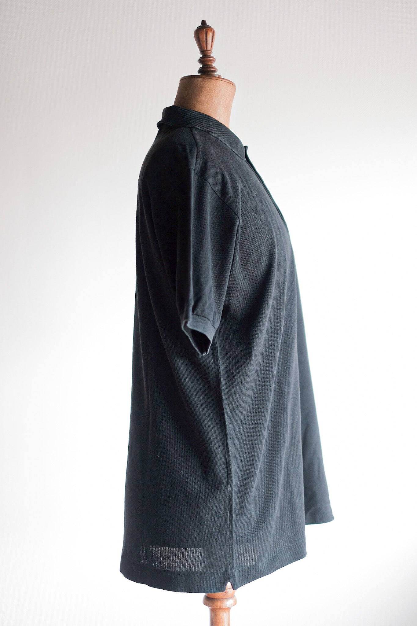 [〜80年代]顏料lacoste s/s polo襯衫尺寸。5“黑色”
