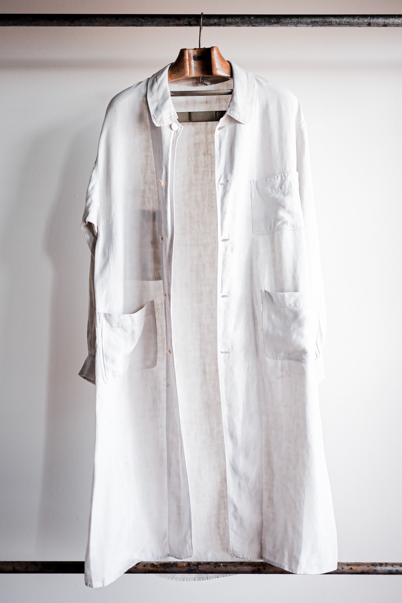 ［~30's］French Vintage Linen Coat "Belle Jardiniere"