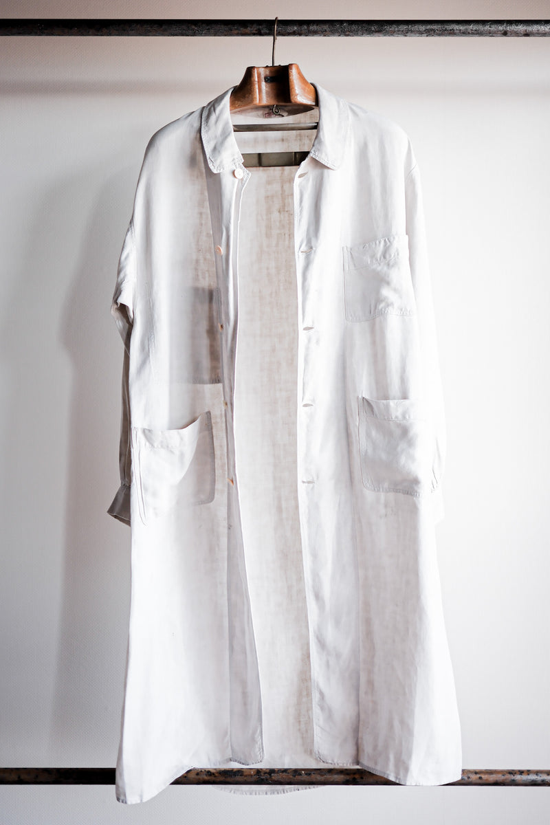 30's】French Vintage Linen Coat 