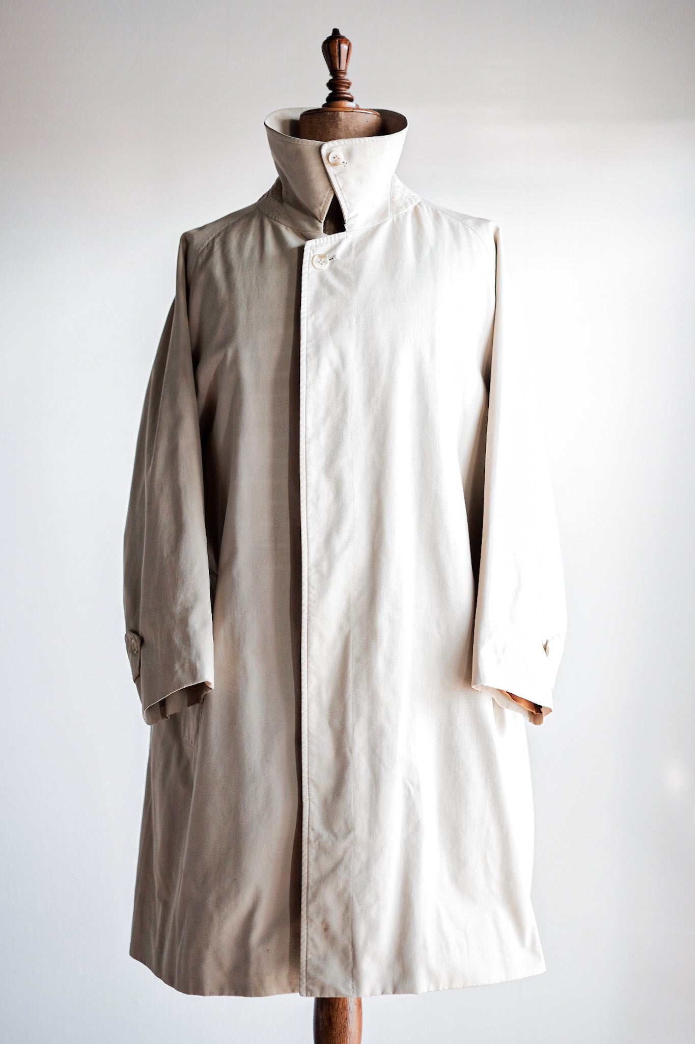 ［~70's］Vintage Burberry's Single Raglan Balmacaan Coat C100 Size.52REG