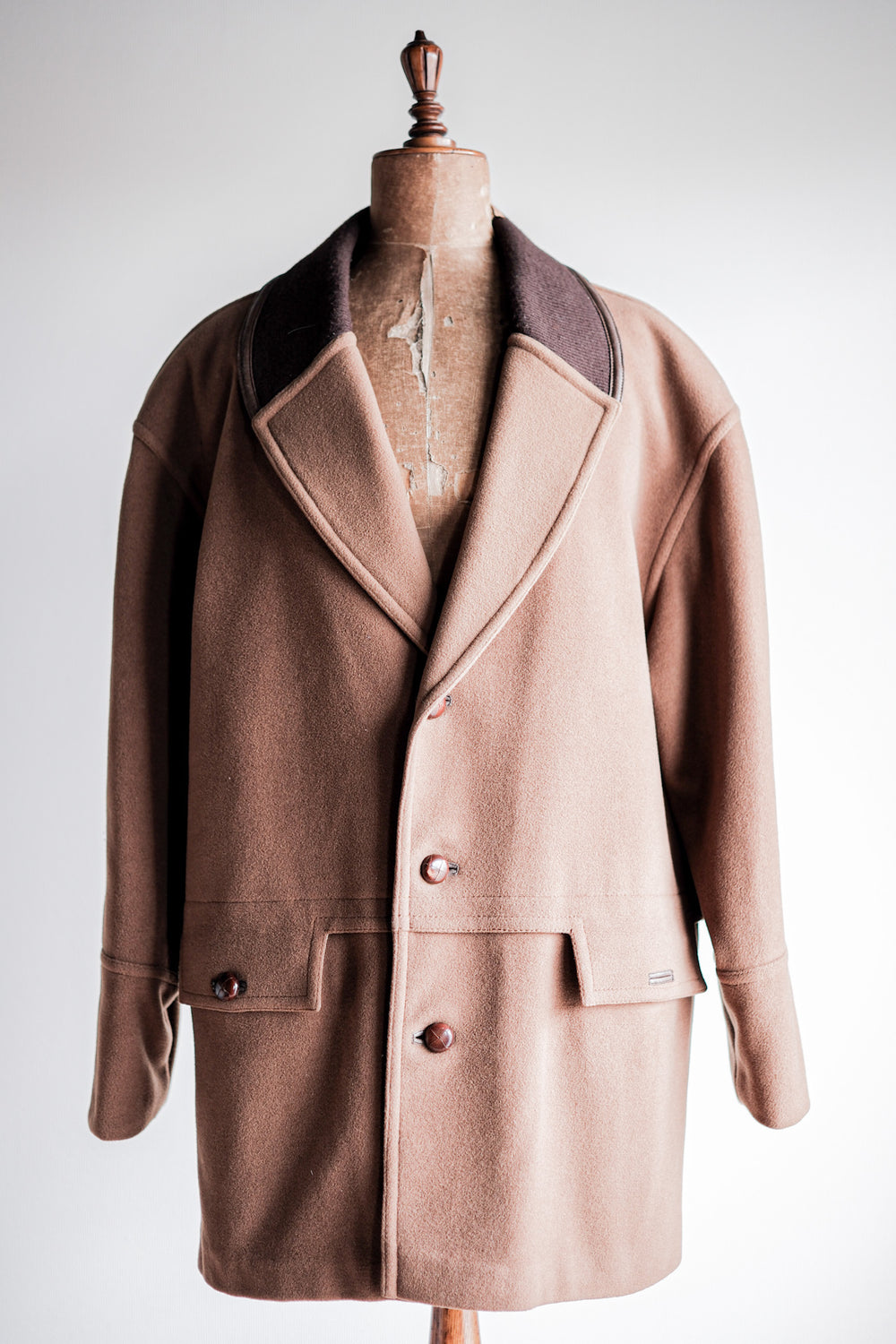 ［~80's］Old Gucci Shawl Collar Cashmere Jacket Size.50