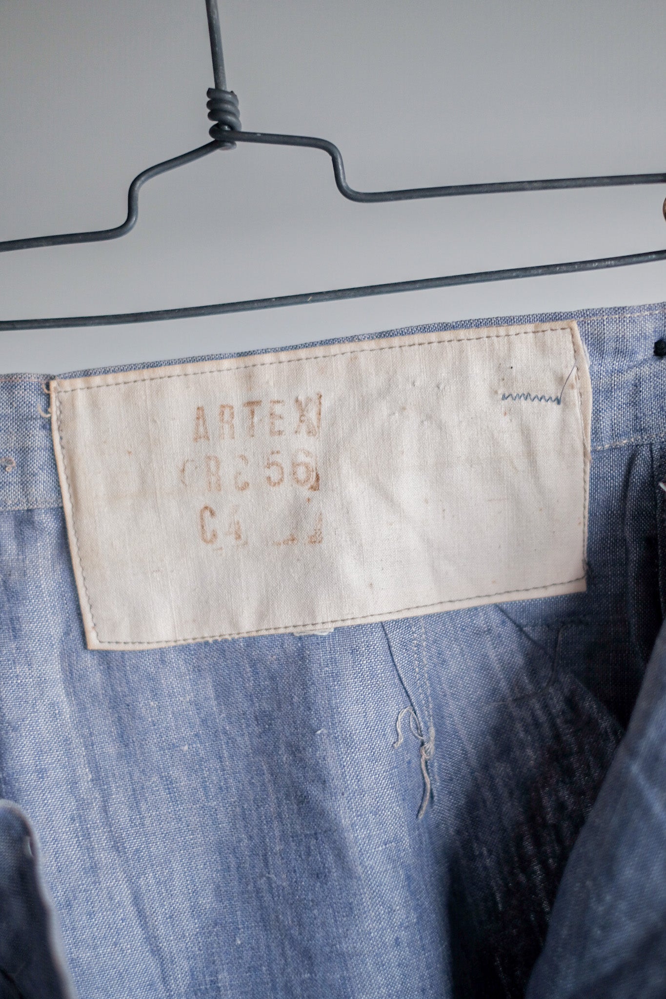[~ 50's] French Navy Ramie Linen Sailor Pant