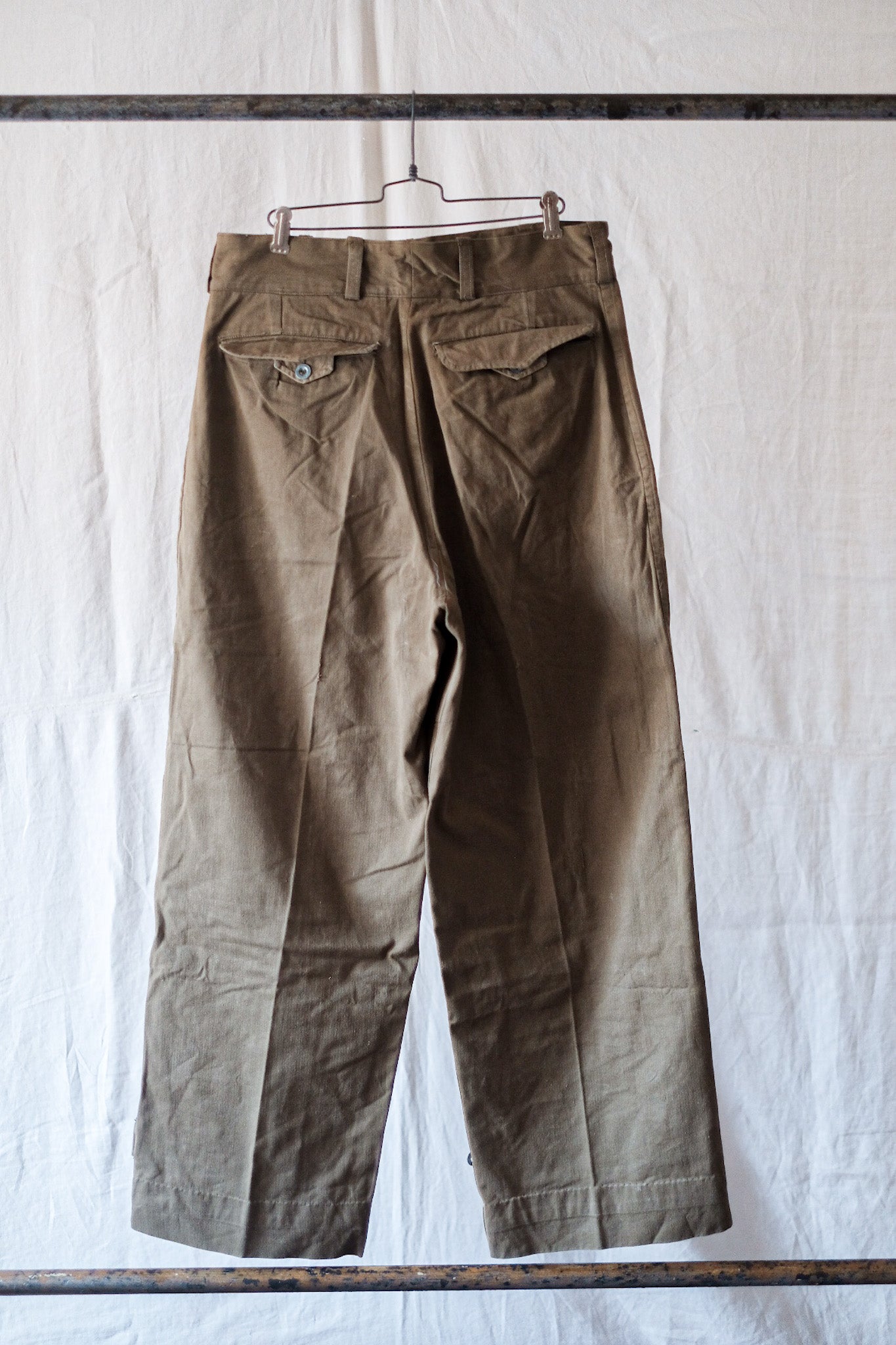 【~50's】French Army M47 Field Trousers "Motorcycle Type"