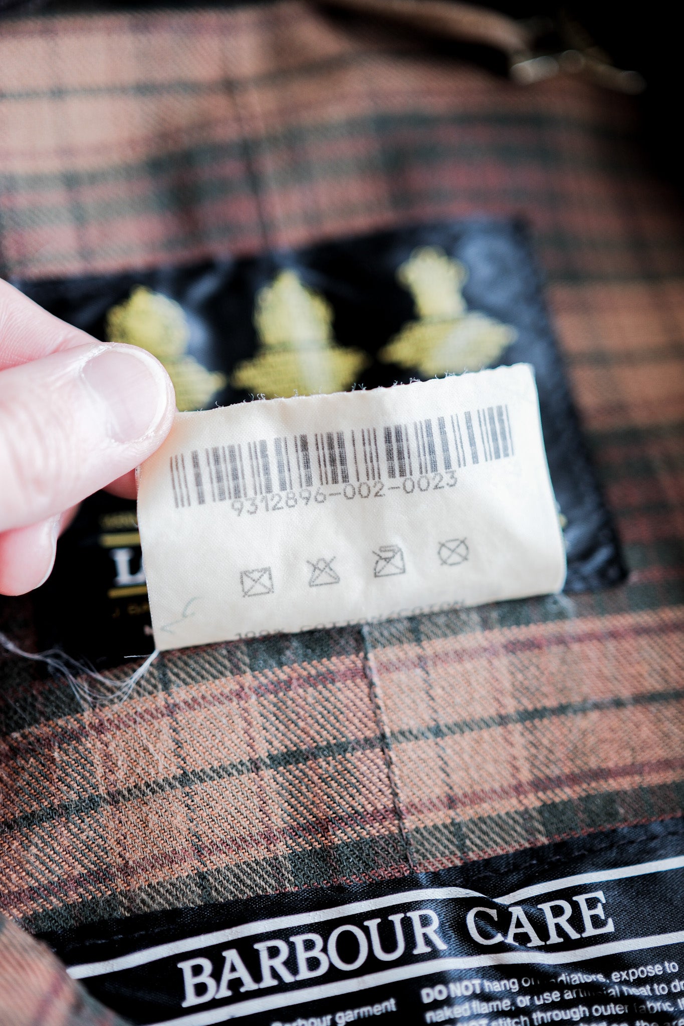 ［~90’s］Vintage Barbour “LONGSHOREMAN” 3 Crest Size.MEDIUM