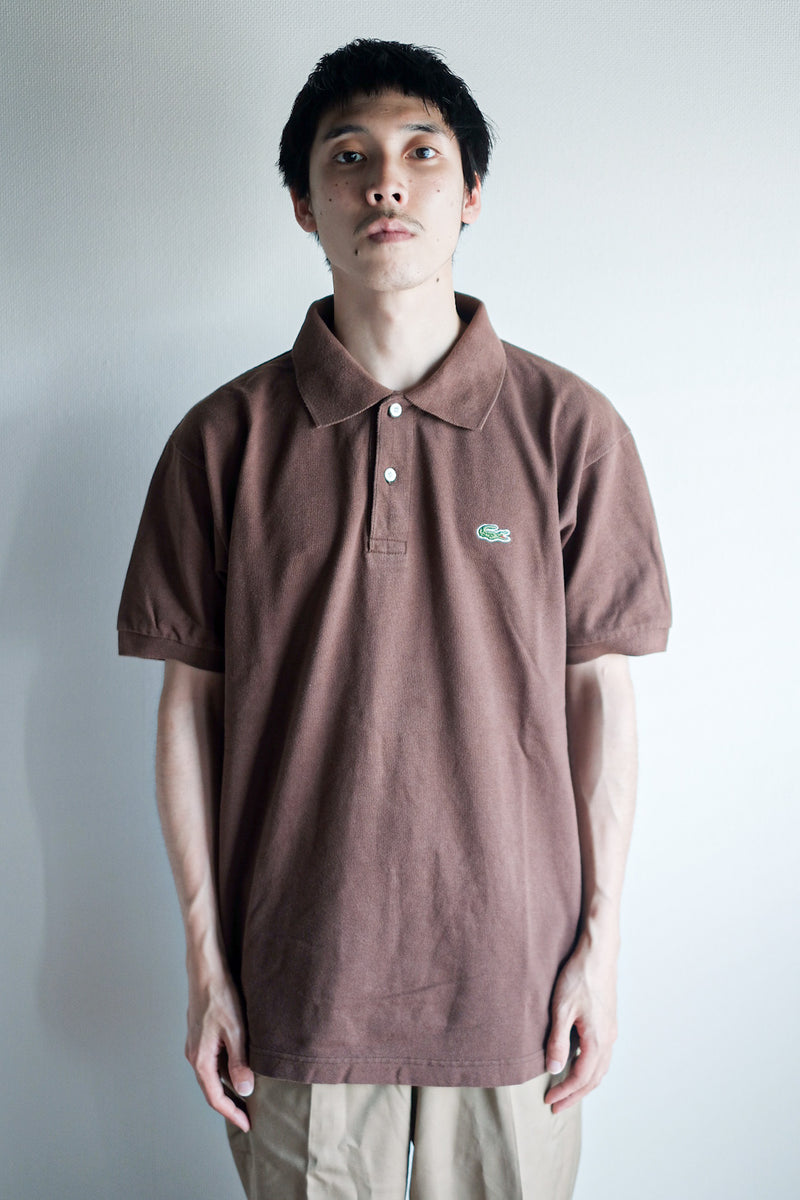 【~80's】CHEMISE LACOSTE S/S Polo Shirt Size.6 "Brown"