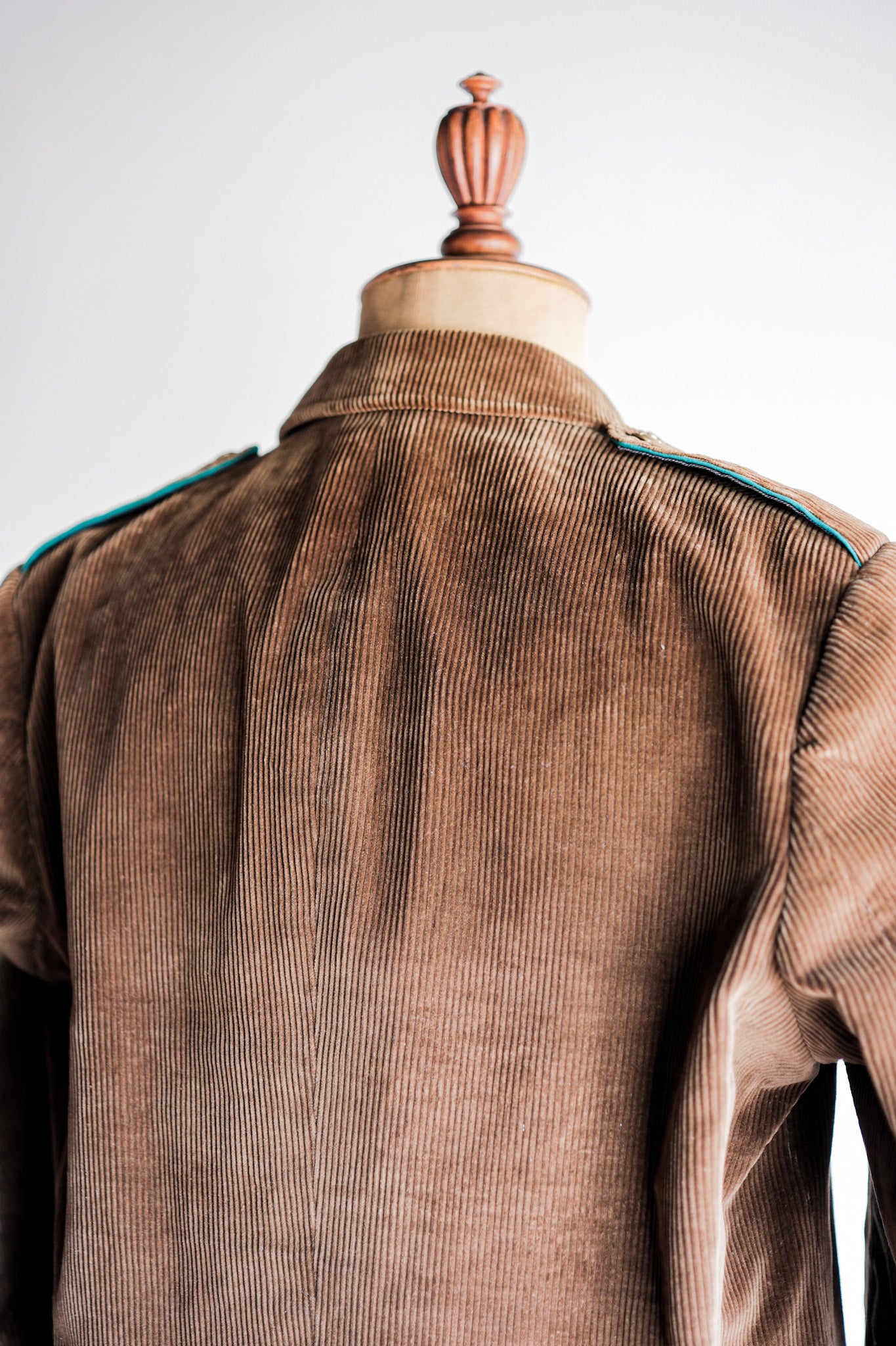 ［~30’s］Italian Army Double Breasted Brown Corduroy Jacket “Dead Stock”