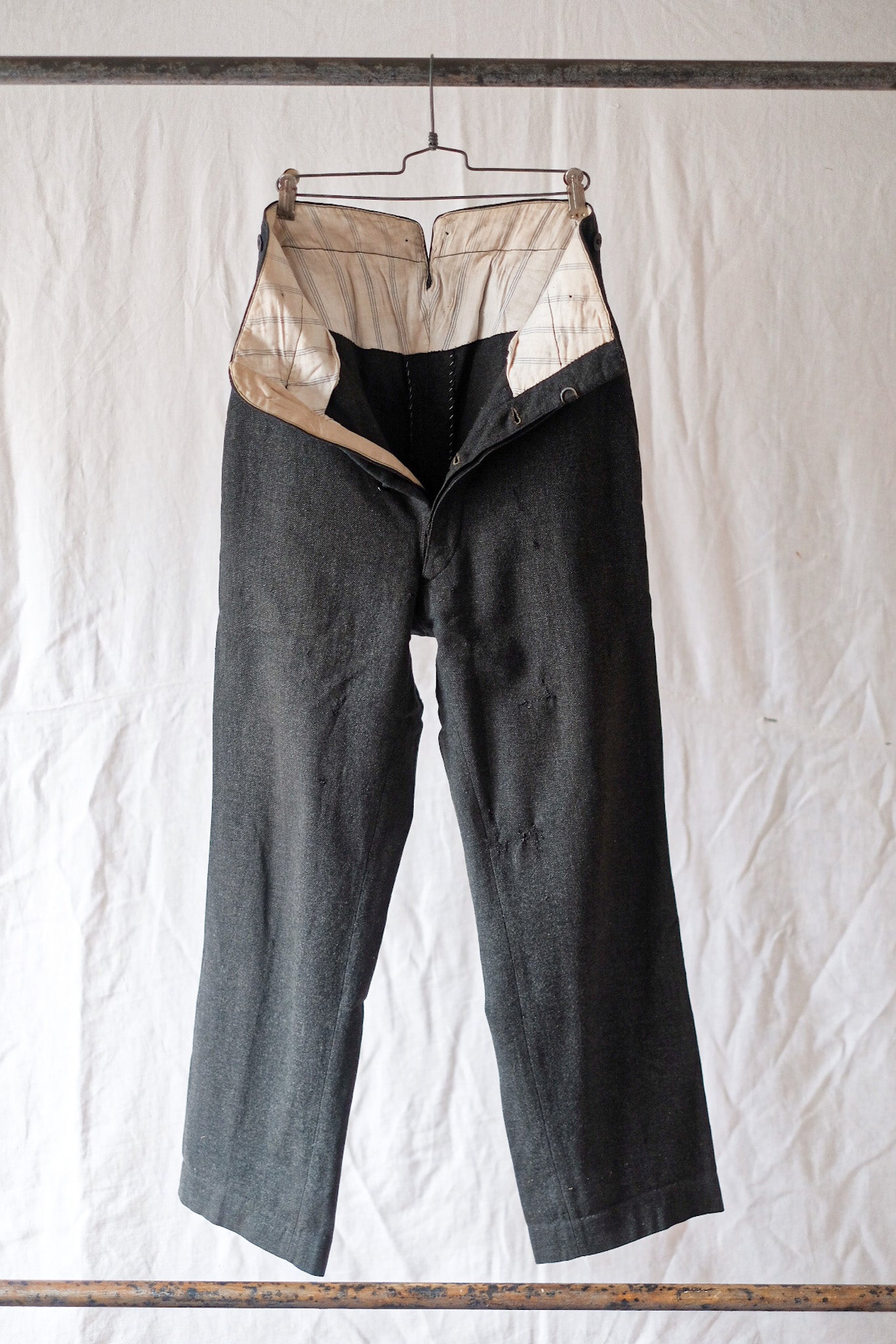 [~ 30's] French Vintage Cotton Work Pant