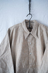 【~30's】French Vintage Grandpa Shirt "Dead Stock"