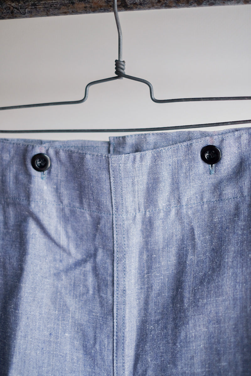 [~ 50's] กองทัพเรือฝรั่งเศส Ramie Linen Sailor Pant "Dead Stock"