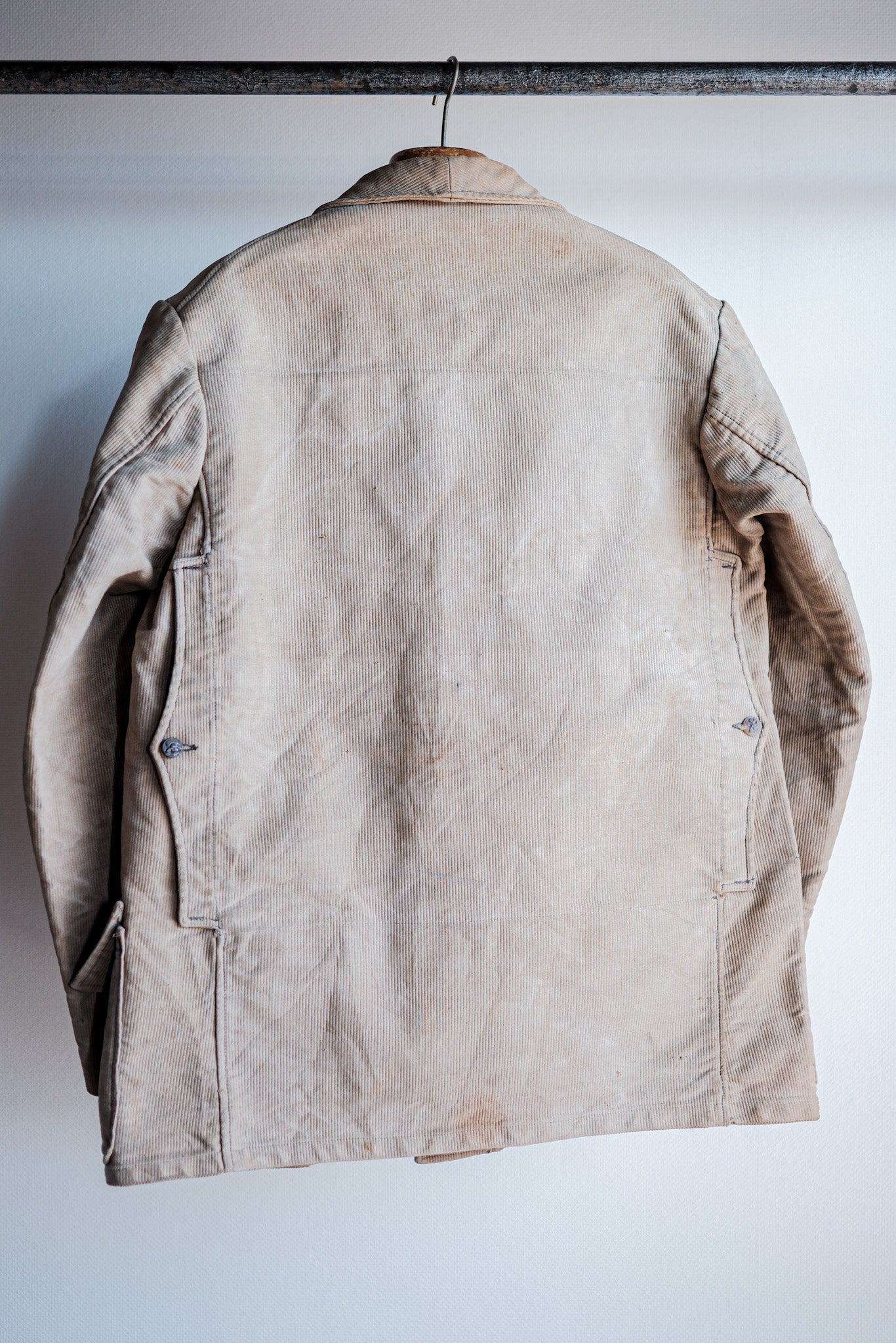 【~40's】French Vintage Beige Corduroy Hunting Jacket