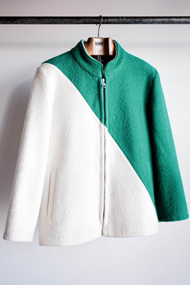 【~60's】British Vintage 2 Tone Wool Jacket "Kerr's"
